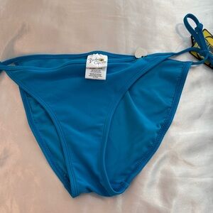 Body Glove Women's Teal Blue String Bikini Bottom M